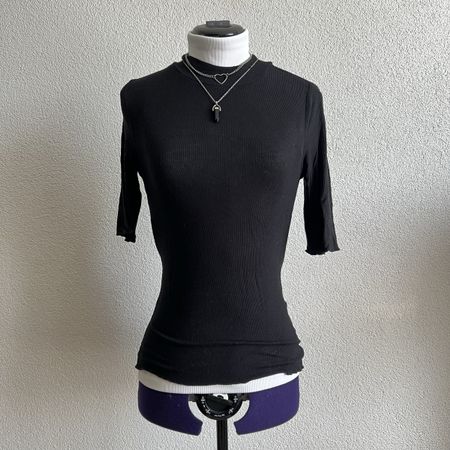 Even&Odd Basic Top Schwarz XS