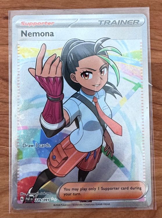 Nemona FULL ART Pokemon Paldean Fates PAF 229/091 (Neu (gemäss ...