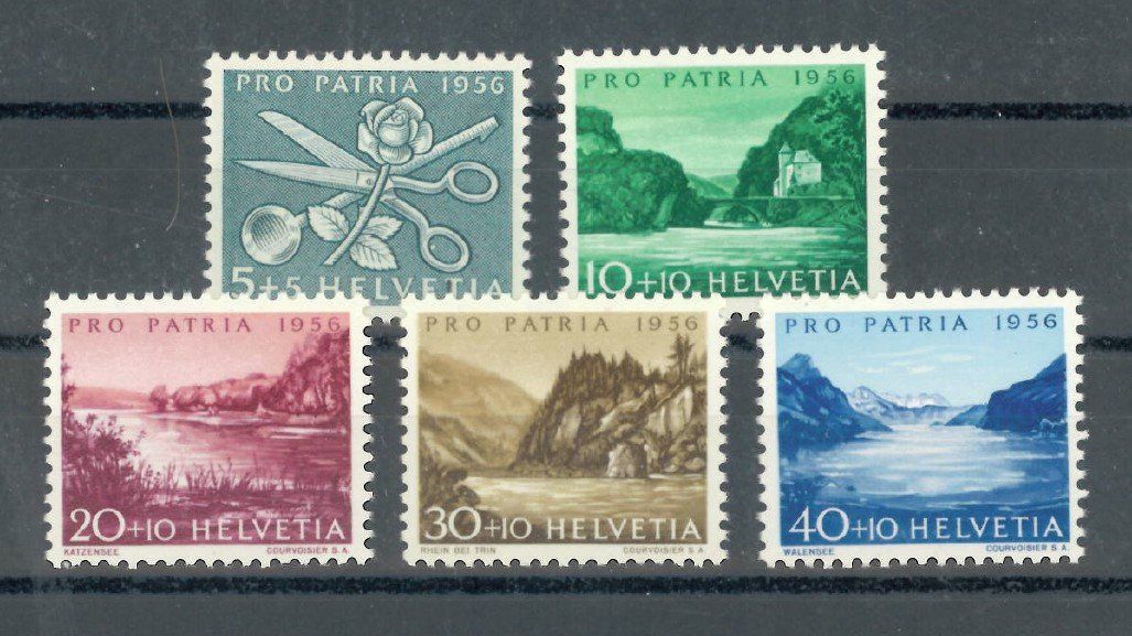 Alle Briefmarken: Pro Patria, 1956, postfrisch ** – Neu (gemäss Beschreibung) aus Lupfig von lubor