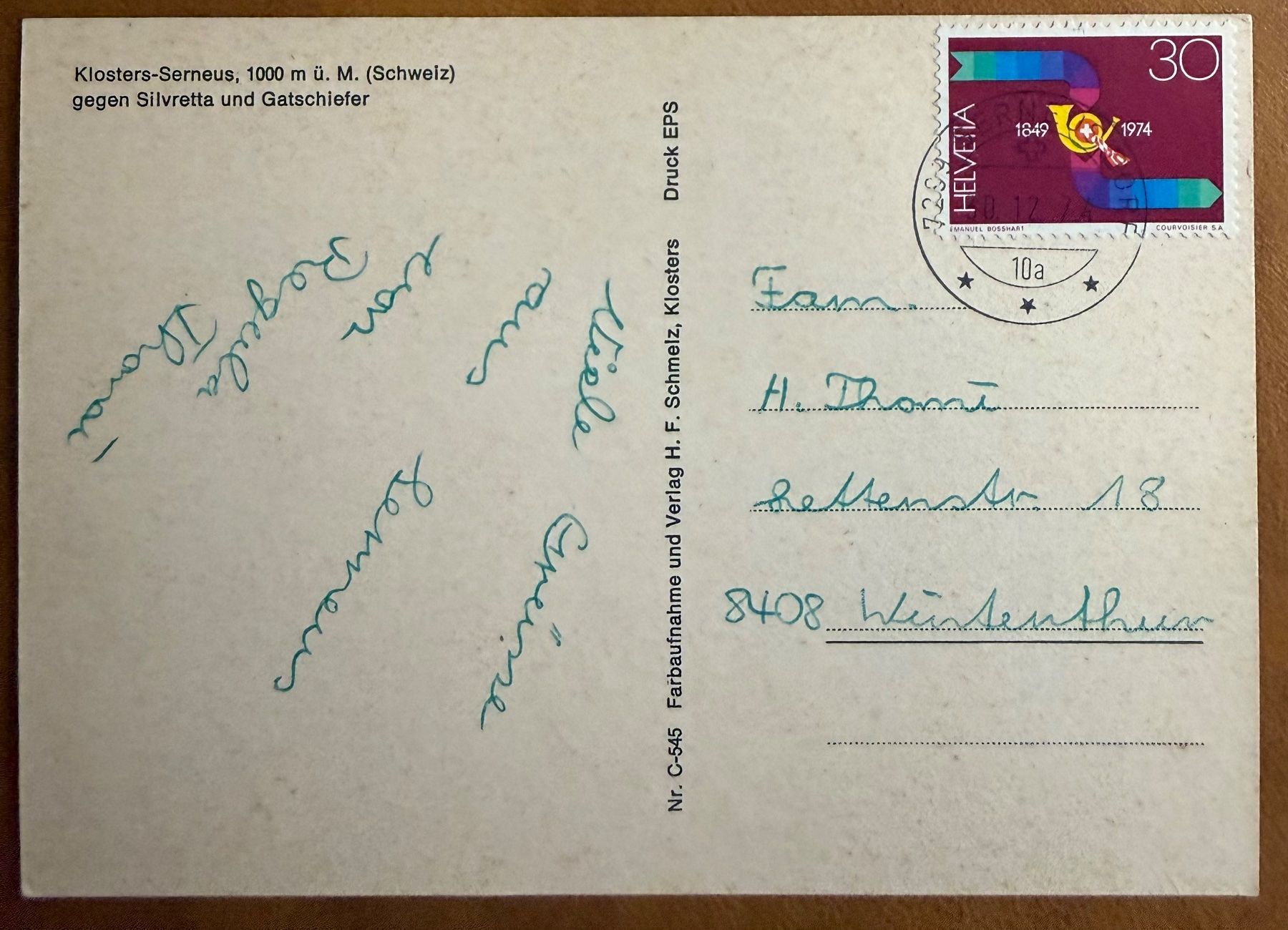 Cartoline postali: Klosters - Serneus - Winter - AK – Usato da Lutry venduto da Ediego 1