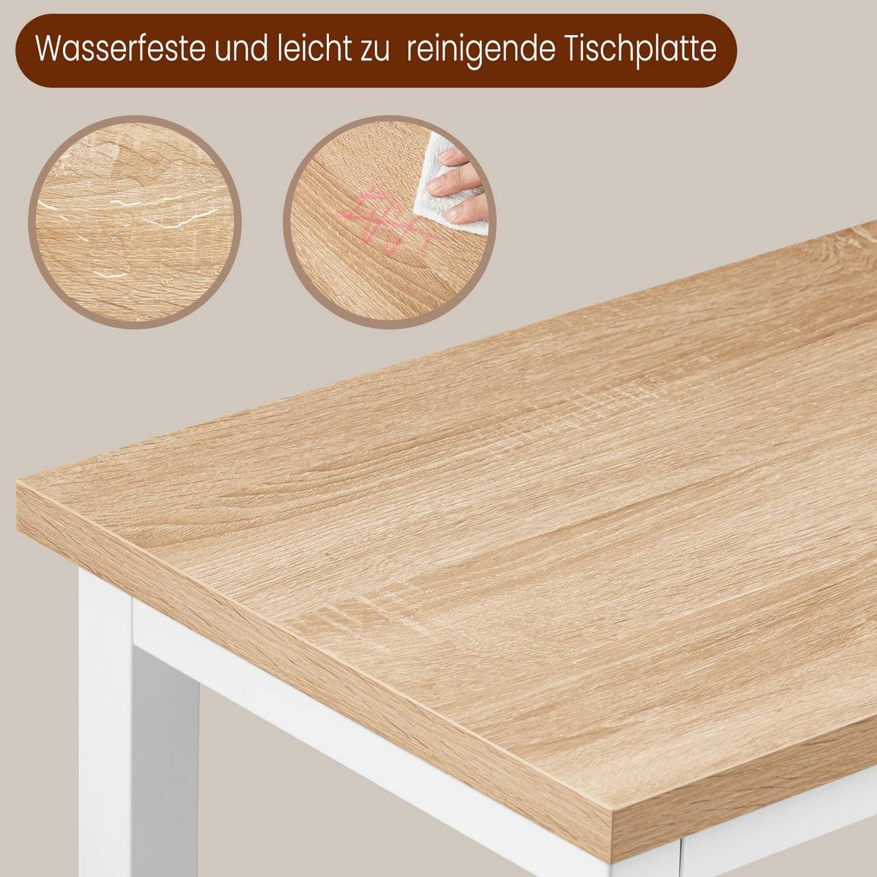 Tavoli: Bartisch Esstisch Bistrotisch Stehtisch Eiche Hell Weiss – Nuovo e nell'imballaggio originale da Kreuzlingen venduto da DealBlitz 6