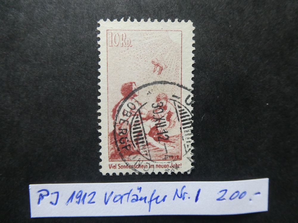 Pro Juventute 1912 Vorläufer I schön gestempelt Kaufen auf Ricardo