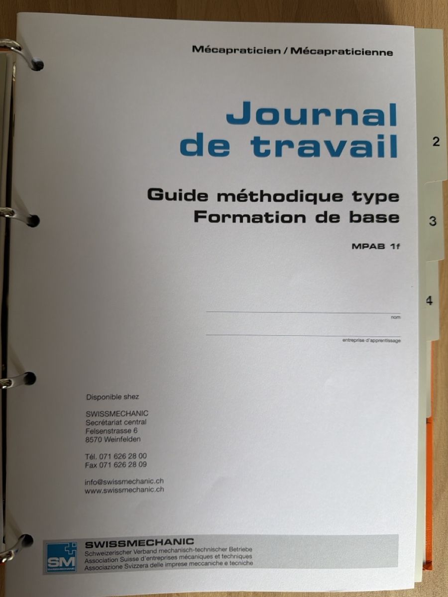 Raccoglitori: Classeur Swismechanic Mécapraticien Constructeur Dessinateur – Nuovo (secondo la descrizione) da Develier venduto da CrYsls 2
