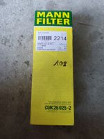 MANN Innenraumfilter CU K 26 025-2 neu Chevrolet/ Daewoo