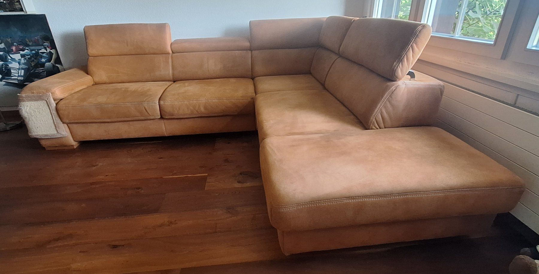 Sofas: Polstergarnitur /Ecksofa  Microfaser  Braun 175cm x 230cm – Gebraucht aus Rebstein von Type25 1