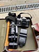 Chinon Kamera Set mit Objektiven und Blitz gebraucht