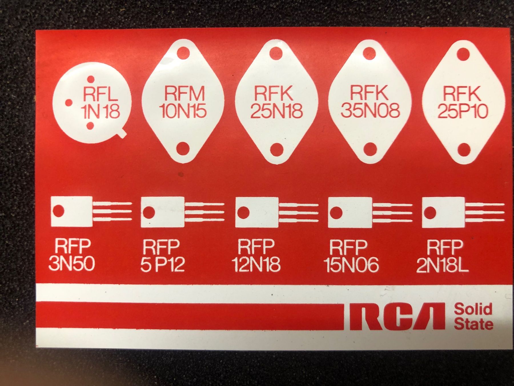 Componenti elettronici: Diverse RCA Power MOSFET – Nuovo (secondo la descrizione) da Neerach venduto da Arbimus 6