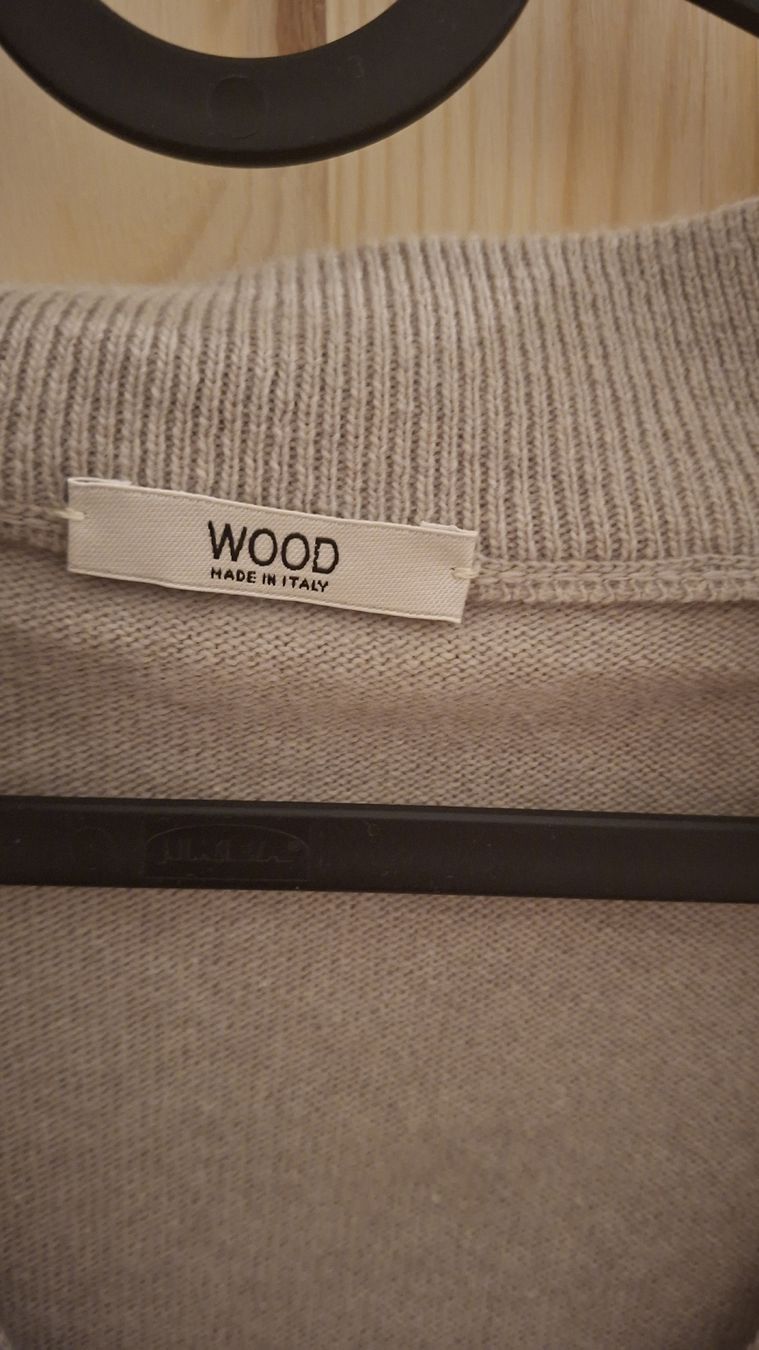 Maglioni & Felpe: WOOD Wolle, Kaschmir,Seide Pullover, Beige,Hellbraun Gr. S – Usato da Basel venduto da Lovintage 1