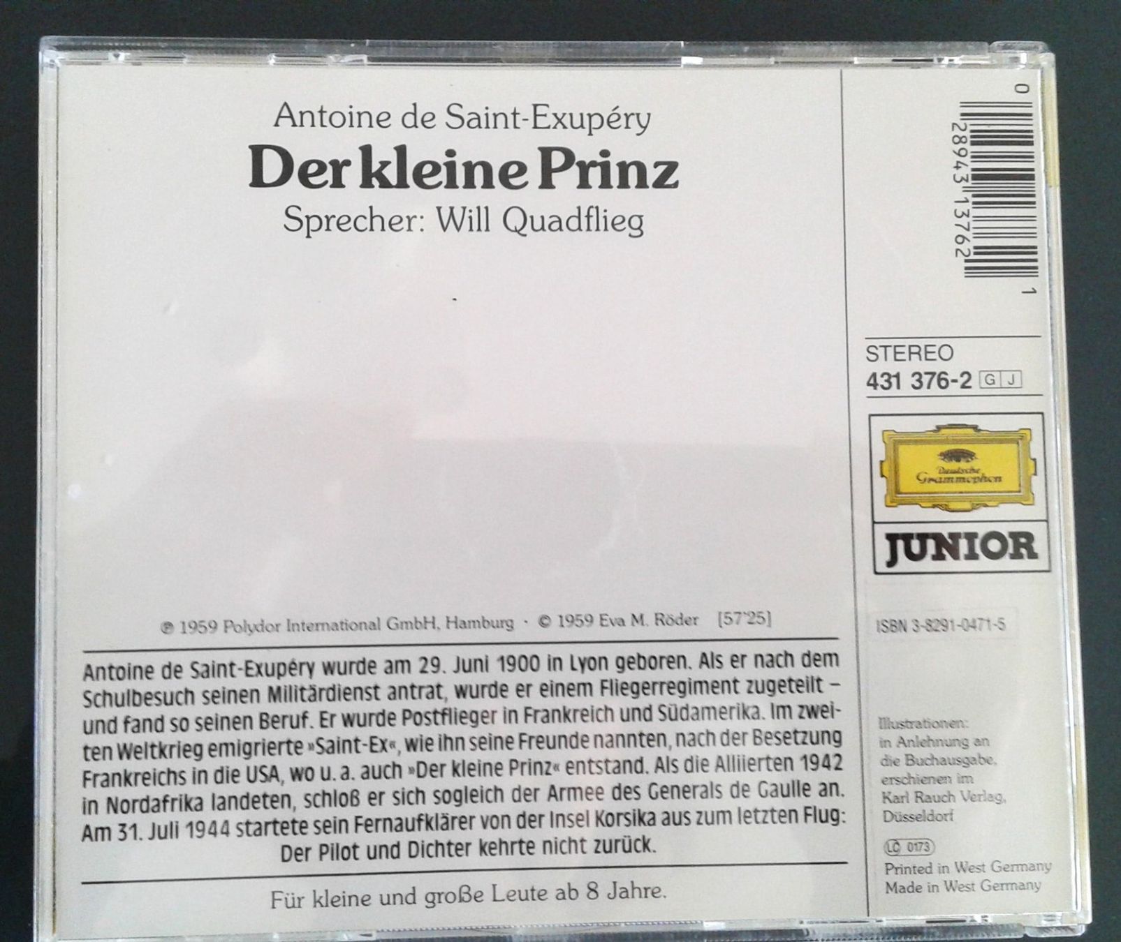 CD: Kinder CD - Der kleine Prinz – Usato da Eggenwil venduto da Navr 1