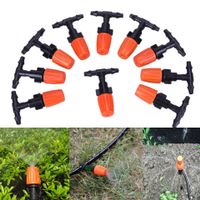 10x Verstellbar Sprinkler Sprühdüse Gartenbewässerung Nebel