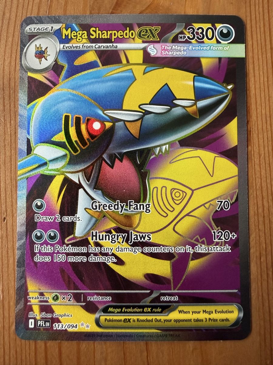 Pokémon Carte collezionabili: Mega Sharpedo eX (PFL113) – Nuovo (secondo la descrizione) da Vevey venduto da Matx