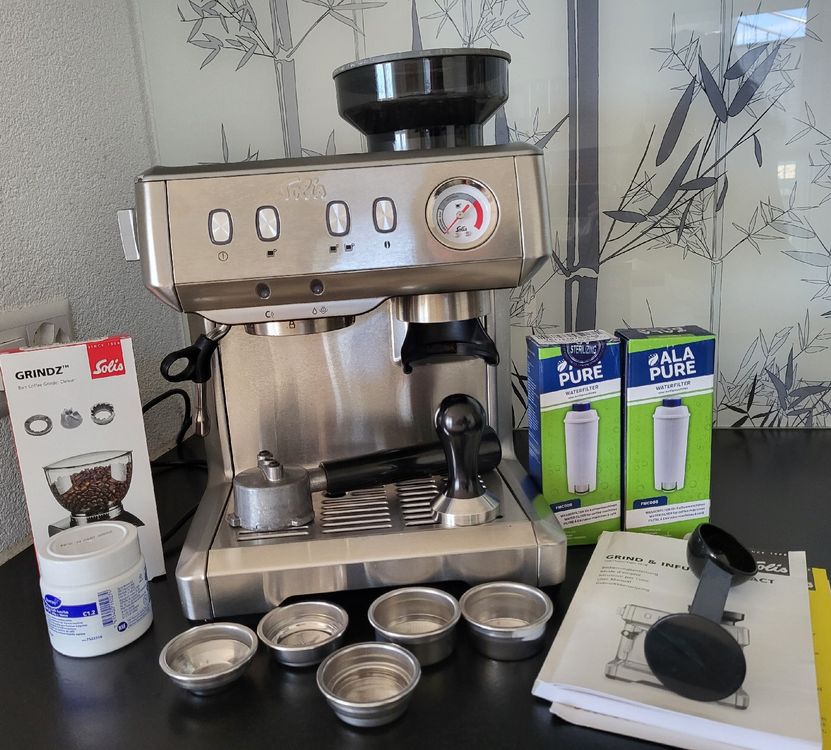 Solis Grind & Infuse Compact Siebträgermaschine mit Zubehör (Gebraucht ...