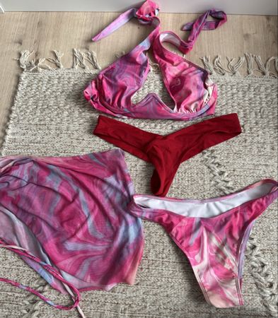 Bikini Set Pink 4 Teilig