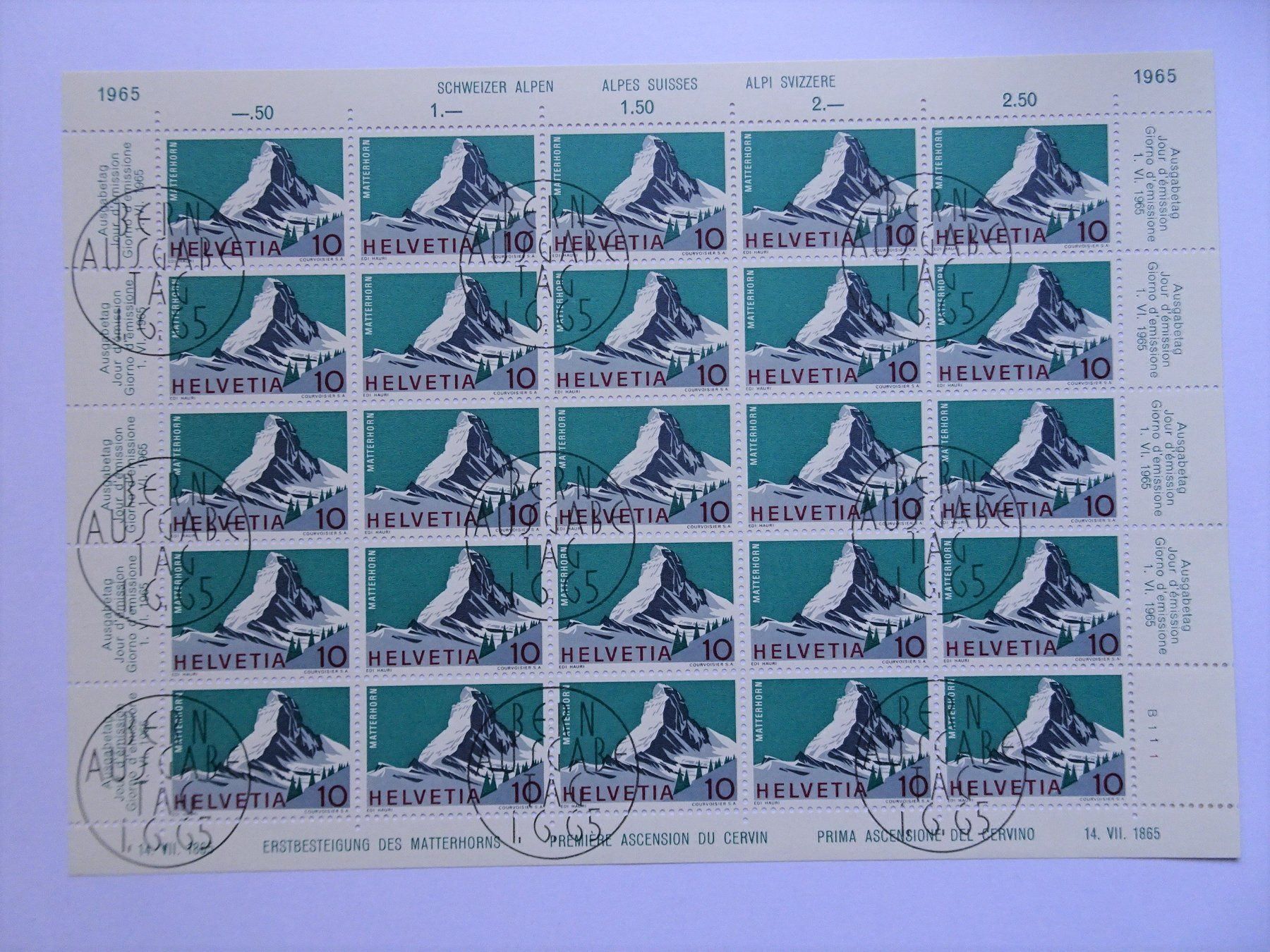 Alle Briefmarken: 1965 mit Abart – Neu (gemäss Beschreibung) aus Aadorf von Chnorli-Furz
