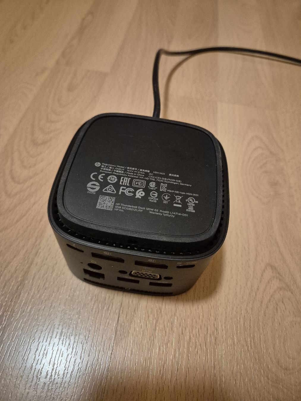 Hewlett Packard Docking station: HP Thunderbolt Dockingstation 120W G2 – Usato da Burgdorf venduto da lar_62mw 1