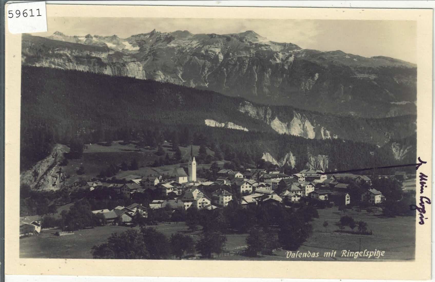 Ansichtskarten: Valendas mit Ringelspitze – Gebraucht aus Ettingen von Kartenplanet
