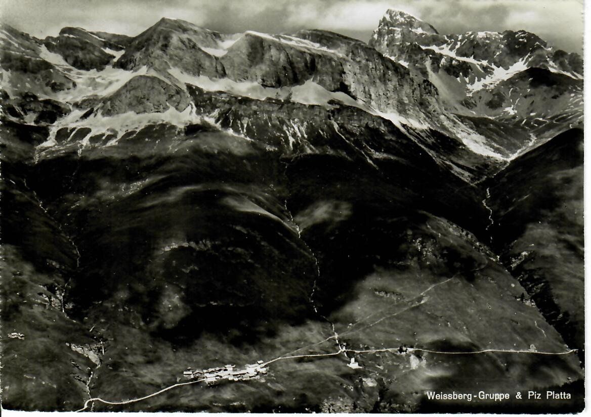 Cartoline postali: Weissberg Gruppe & Piz Platta – Usato da Hochdorf venduto da Ziegel-16