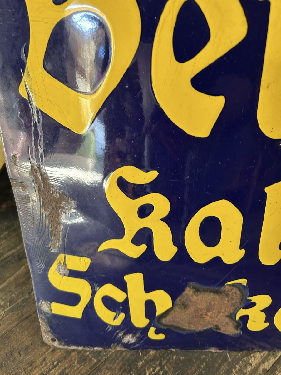 Insegne: Original Berger Kakao Schololade Emailschild – Usato da Urnäsch venduto da montags-lager 2