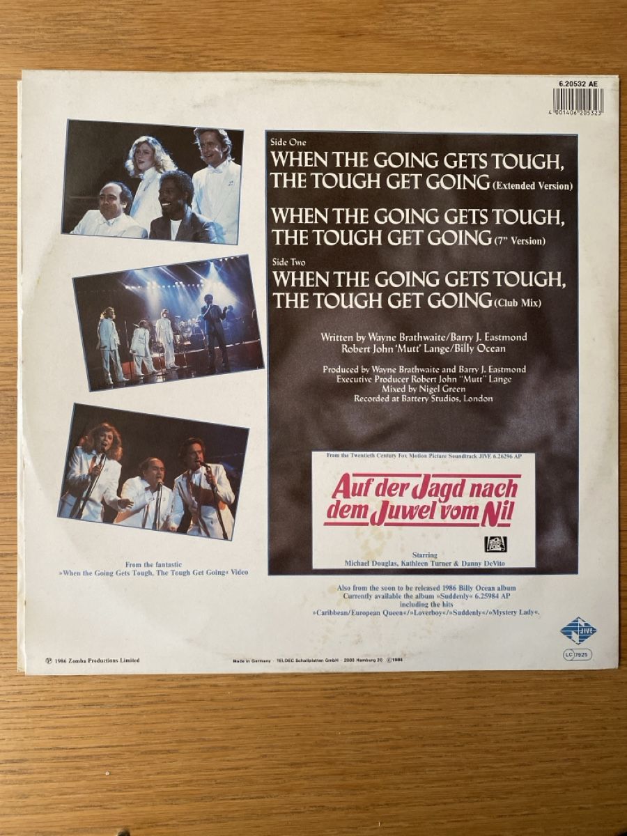 Dischi in vinile: Billy Ocean - When The Going Gets Tough - Vinyl LP – Usato da Buchs SG venduto da rosadoro1973 1