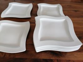 10 Speiseteller VILLEROY + BOCH, Serie WAVE *neuwertig*