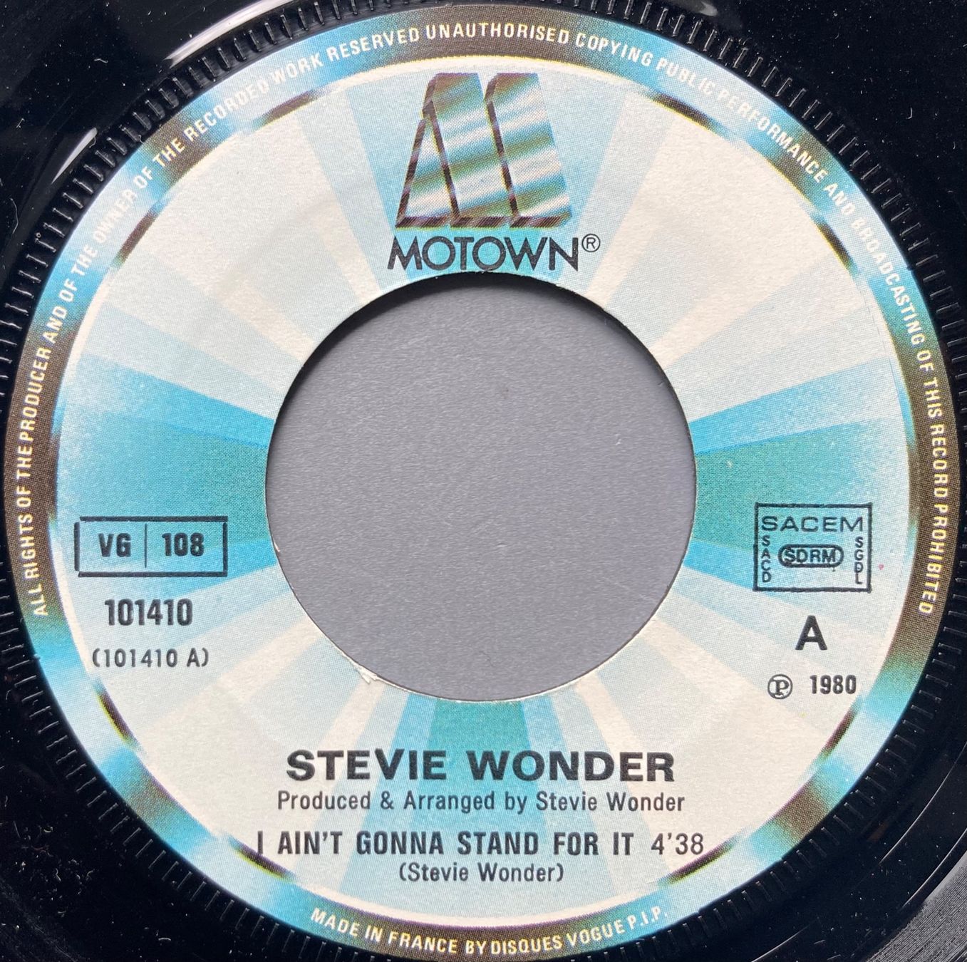 Dischi in vinile: STEVIE WONDER - I AINT'T GONNA STAND FOR IT – Usato da Poliez-Pittet venduto da Newtown-Records 2