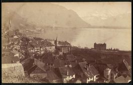 Fotografie Montreux, Blick über den Ort