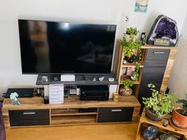 TV-Wohnwand, Fernseh-Möbel, TV-Möbel 2-teilig