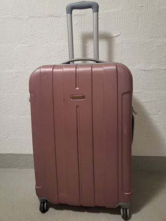 Gepflegter Reisekoffer Trolley Hartschale Rosa, Top Zustand.