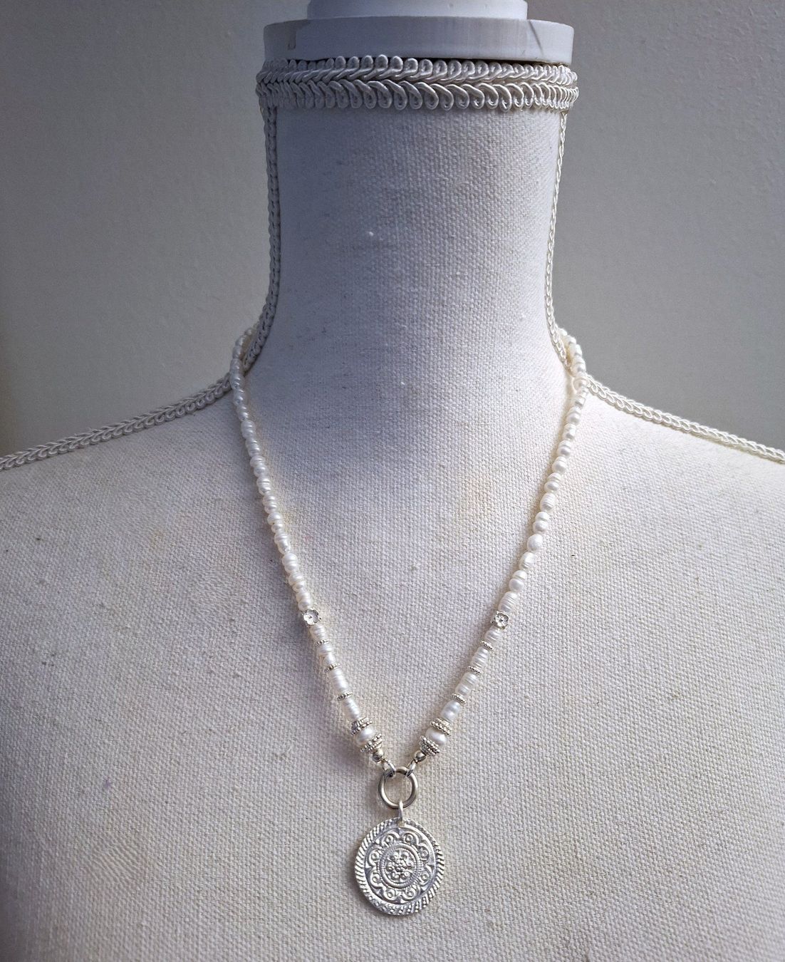 Catenine: PEARL -  Perlenkette - Sterling Silber - weiss – Nuovo e nell'imballaggio originale da Mühlethal venduto da nicita-modeschmuck 2