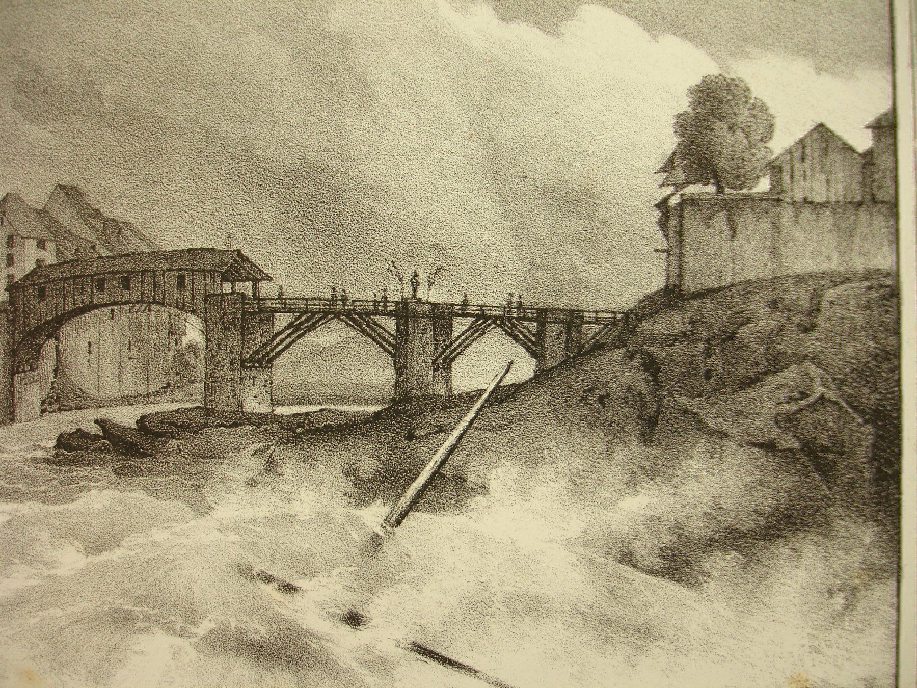 Arts picturaux & lithographies: LAUFENBURG, LITHOGRAPHIE UM 1840 – D'occasion à Grüningen par Kartensammler 3