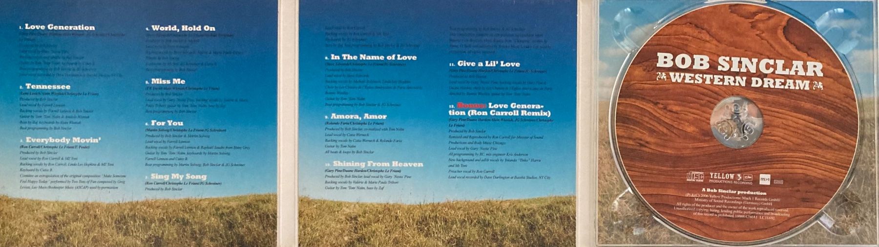 CDs: BOB SINCLAR - WESTERN DREAM – D'occasion à Poliez-Pittet par Newtown-Records 2