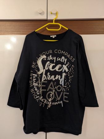 Soccx dünner Pulli, schwarz Grösse XL-XXL
