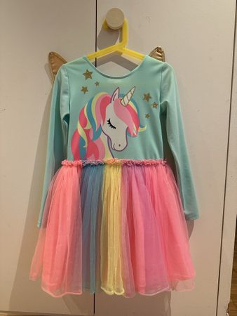 Unicorn Dress with Wings Size 6-8 Years (122-128 cm)