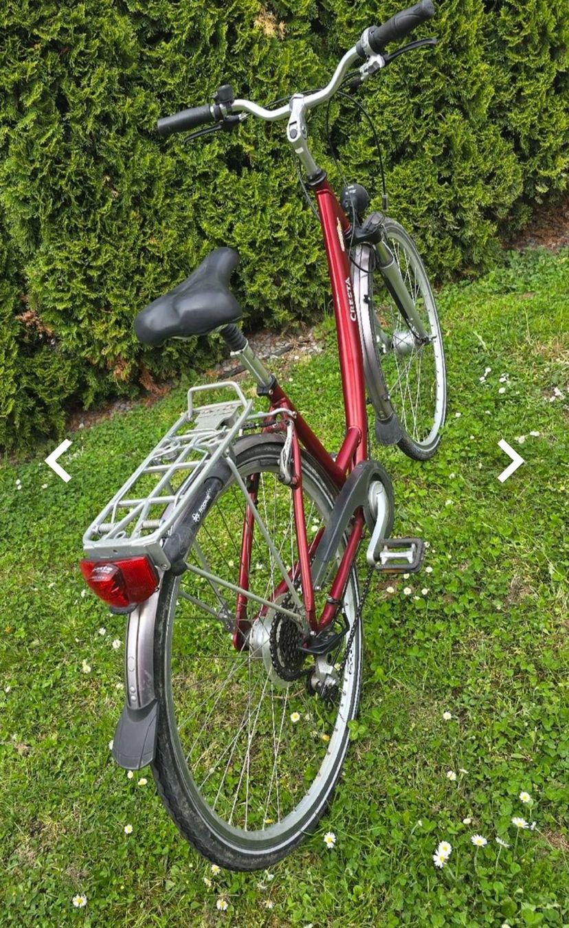 Cresta Biciclette: Cresta Fahrrad rot mit tiefen Einstieg – Usato da Hefenhofen venduto da citroen62 5