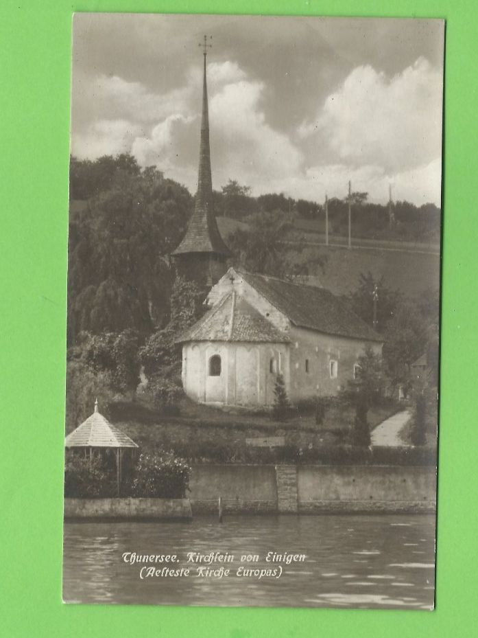 Cartoline postali: Kirchlein Einigen Thunersee – Usato da Zürich venduto da t24_de