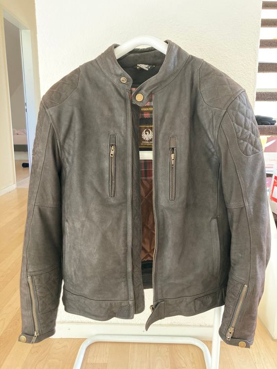Herren Jacke Kunstleder - Motorradjacke, Stehkragen, Reißverschluss, PU Material
