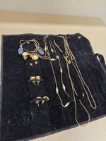 Schmuckset Halsketten und Ohrringe in schwarzer Rolle
