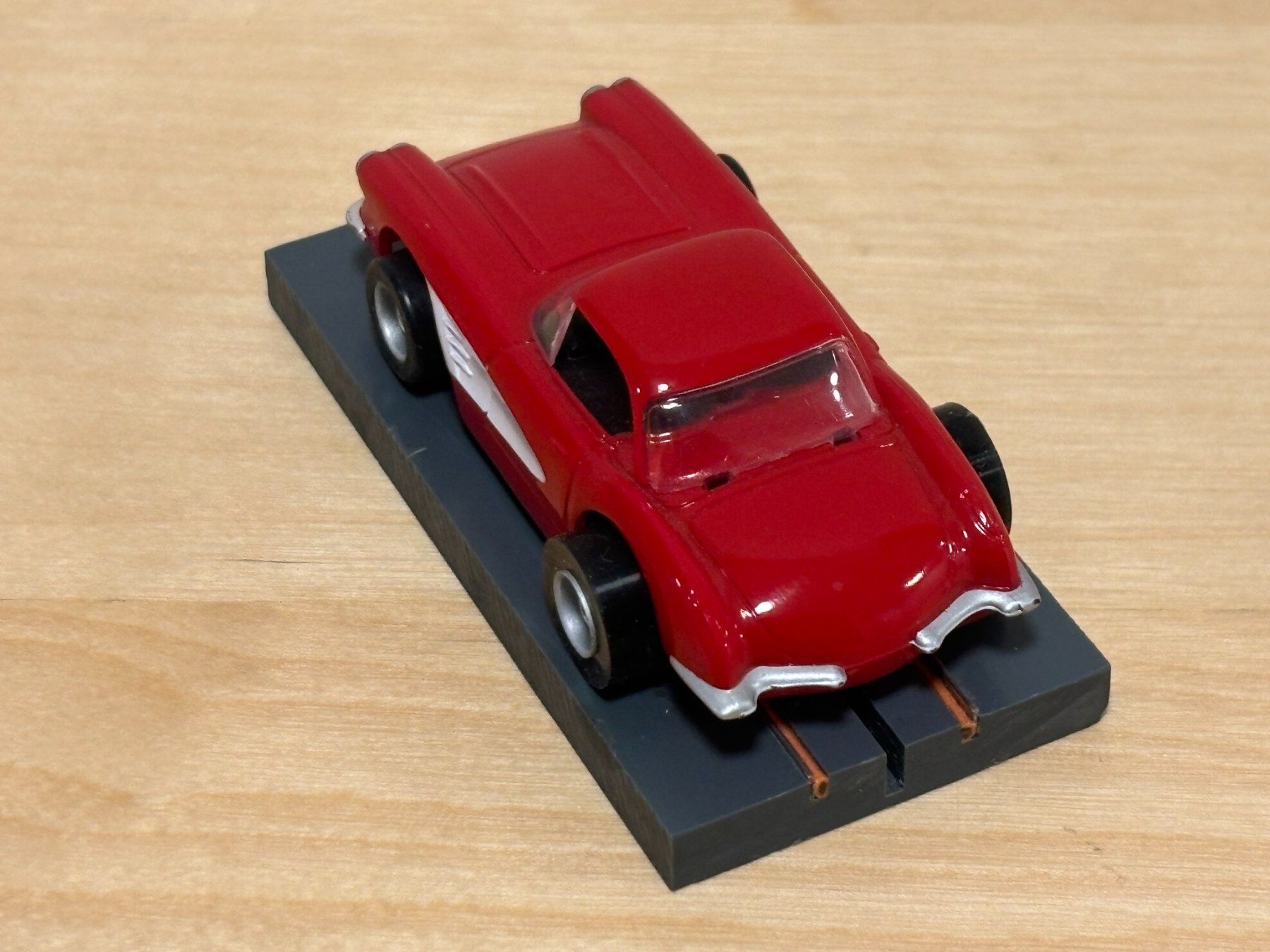 Tyco Piste: Tyco Corvette 1960 rot/weiss – Usato da Bülach venduto da h0slotch 2
