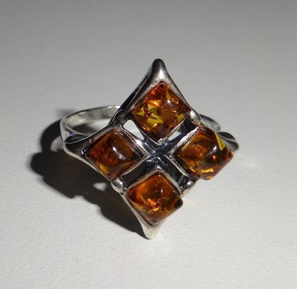 Ringe: ECHT! * Bernstein RING 925 Silber – Neu (gemäss Beschreibung) aus Visp von steinschmuckwelt 2
