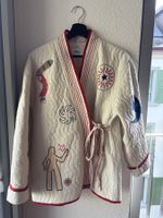 Gesteppte Jacke von Zara, bestickter Kimono, Größe M ✨