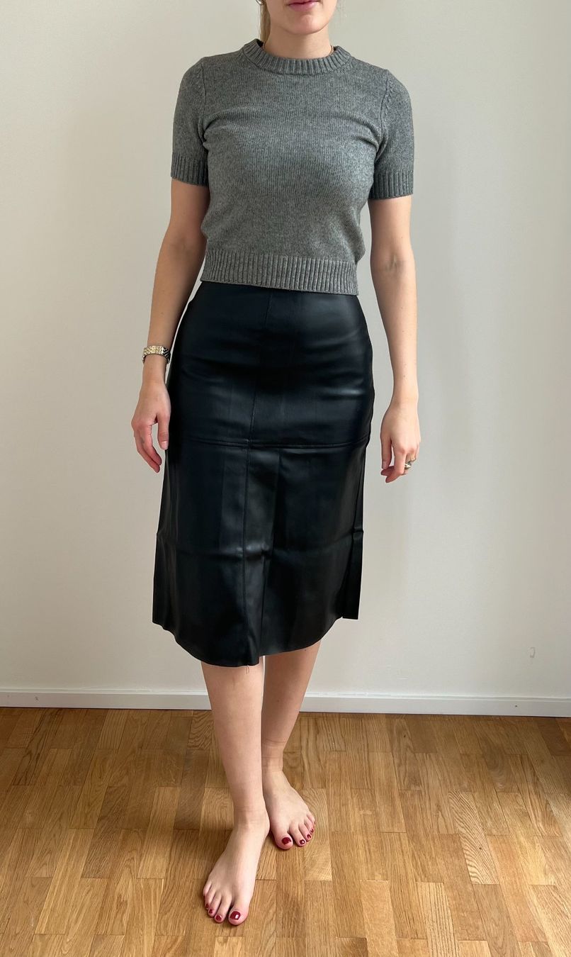 H&M Gonne: Jupe midi similicuir H&M – Usato da Zürich venduto da mps_9cp7