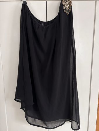 Elegantes Abendkleid One-Shoulder Gr. S