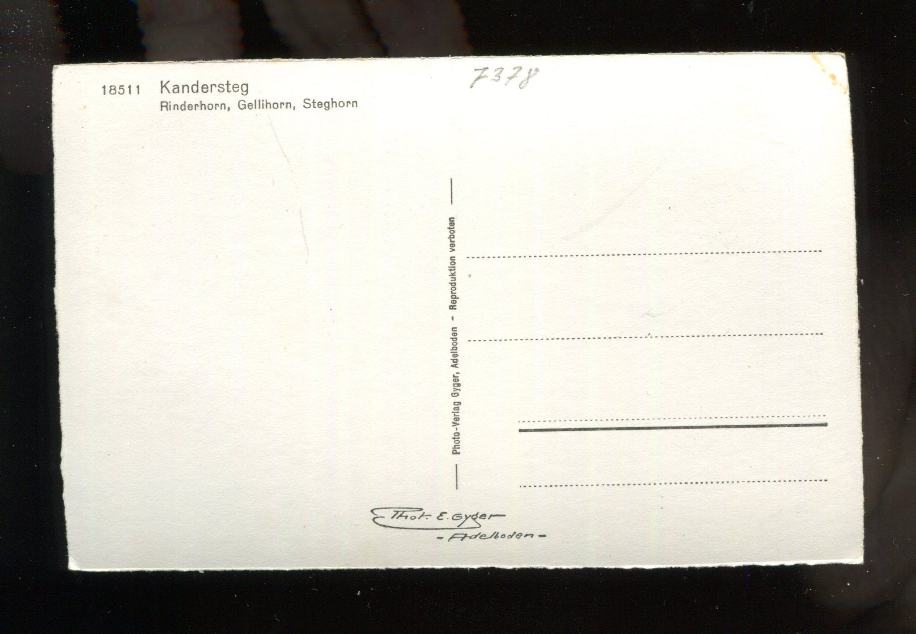 Cartoline postali: Kandersteg – Usato da Aarau venduto da Elmaar41 1