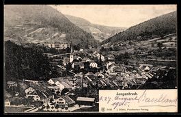 AK Langenbruck, Teilansicht mit Hotel