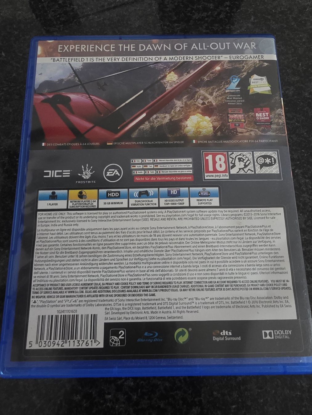 Spiele: Battlefield 1 PS4 – Gebraucht aus Chavornay von Crash37 1