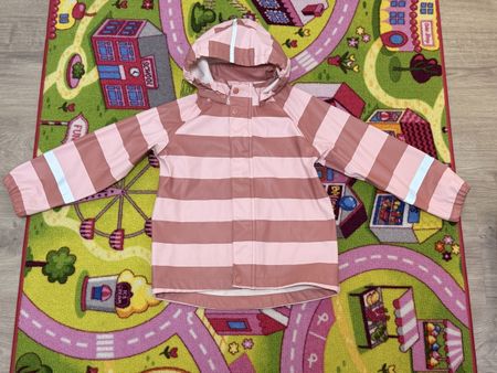 Reima Regenjacke, 110, gestreift, rosa