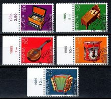 1985_PP Satz; ET gestempelt; SBK B206 - B210; gummiert