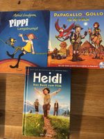 3 Kinderbücher: Pippi Langstrumpf, Heidi, Papagallo. Top!