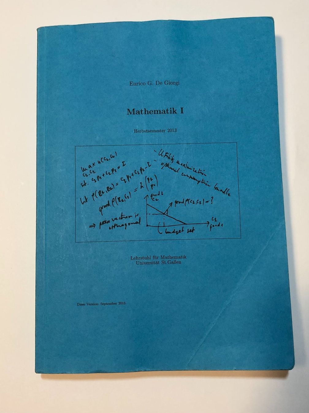 Libri: Mathematik I Universität St. Gallen – Usato da Avry-devant-Pont venduto da Andreas.Bach