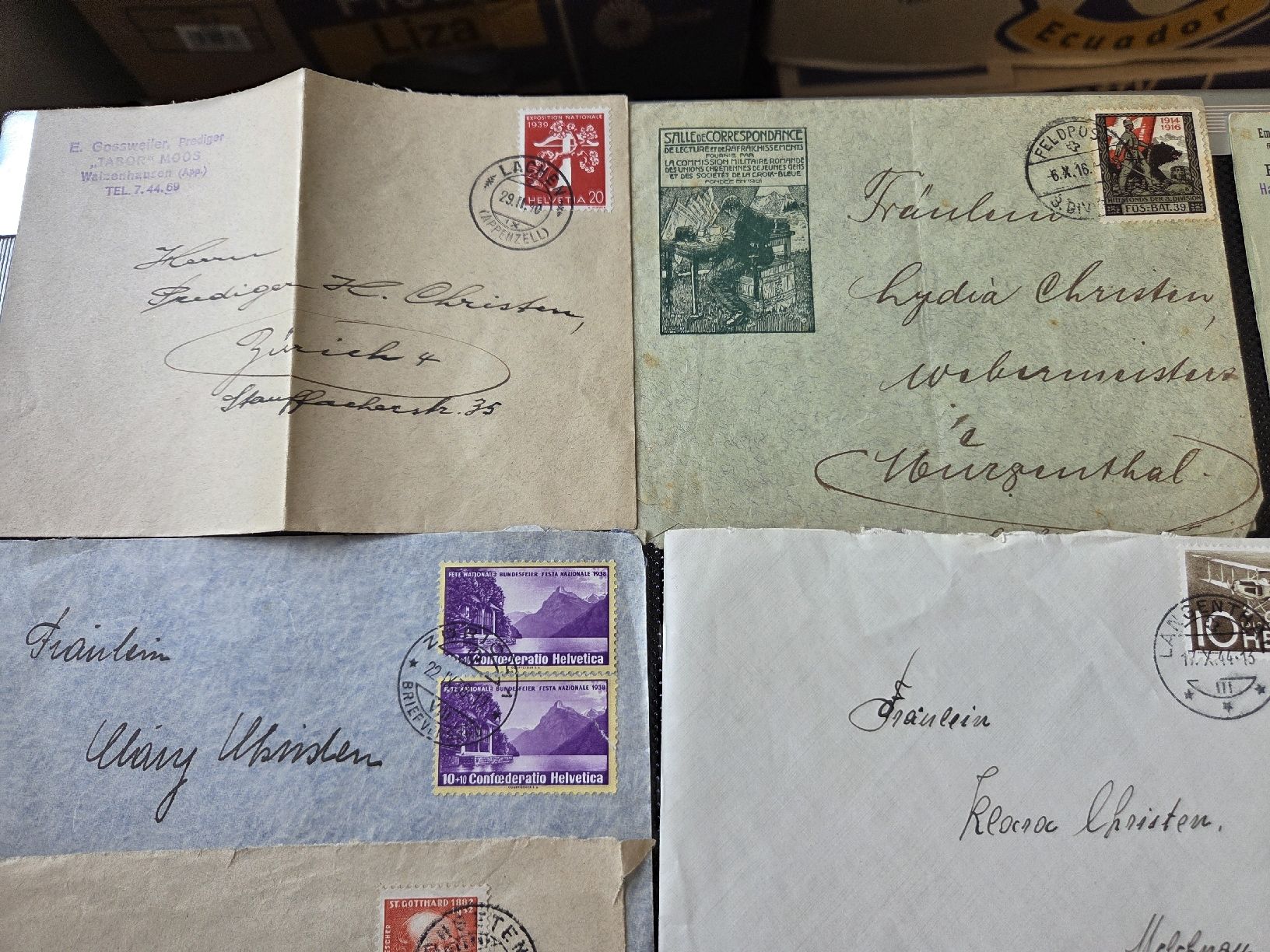 Tous les timbres: Alte CH Briefe  – D'occasion à Dietikon par Allegra34 1